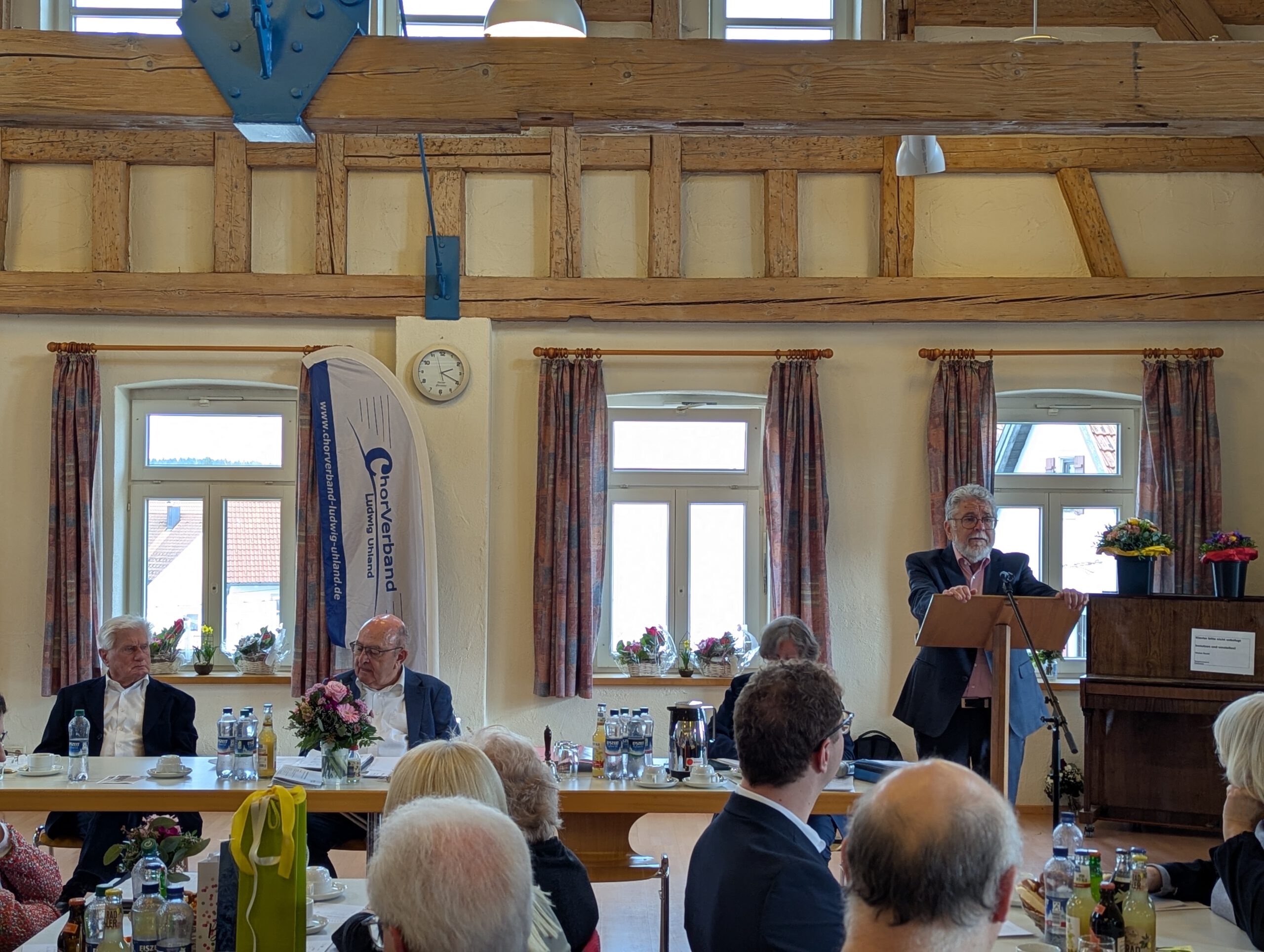 Begruessung durch CLU Praesident Eberhard Wolf